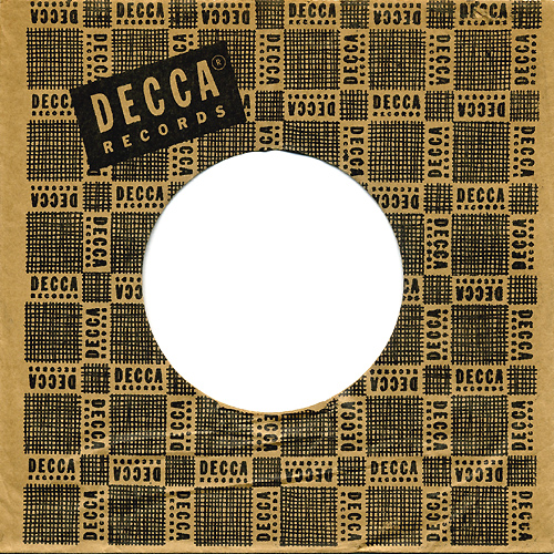 Decca, Black on Brown "Shredded Wheat" Sleeve